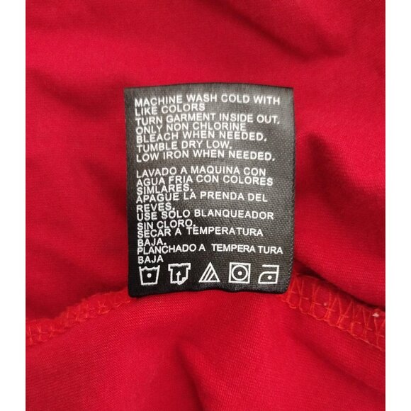 Stone Falcon Red Zip Polo Shirt M - Picture 6 of 10